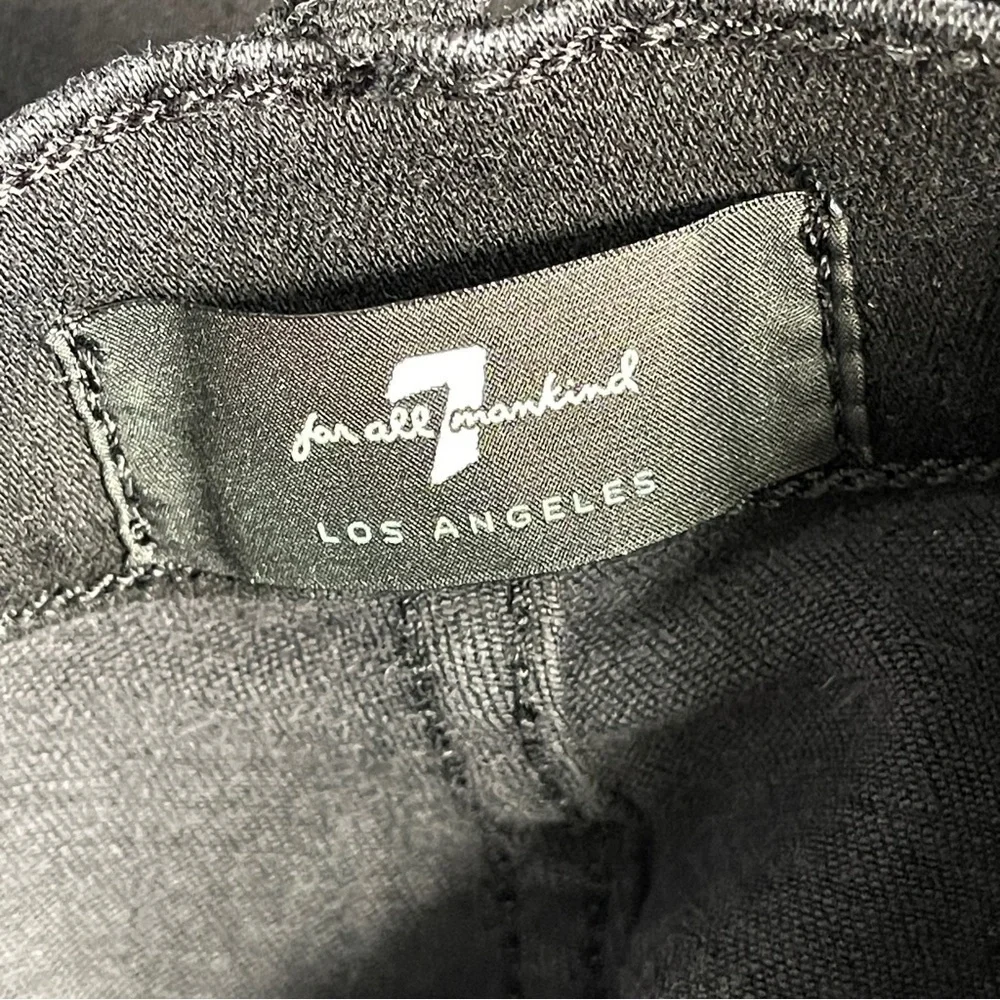 7 For All Mankind Josefina Boyfriend Jeans | Size 34 | Black Mid-Rise Button Fly